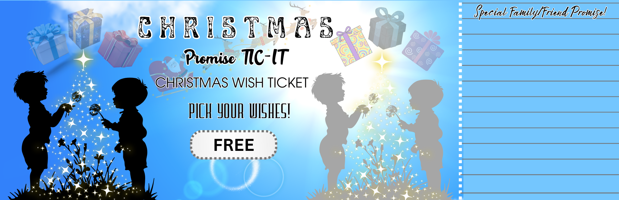 Christmas Wish Promise Ticket (Tic-It)