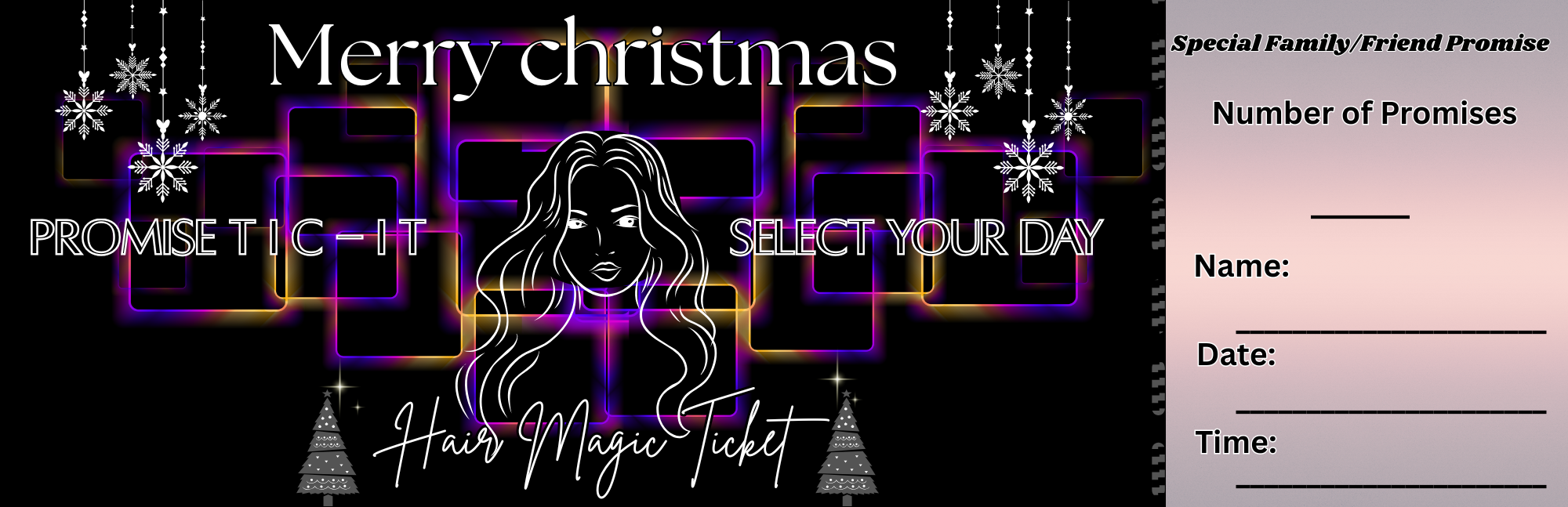 Colorful Hair Magic Promise Ticket (Tic-It)