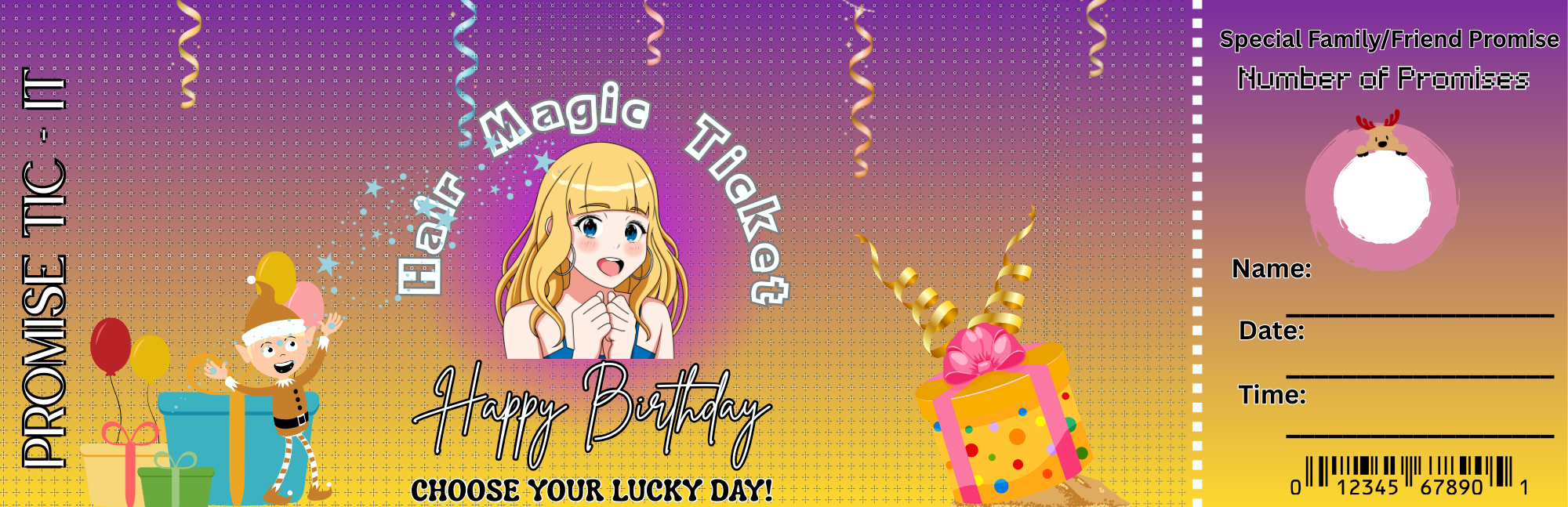 Fairy Hair Magic Promise Ticket