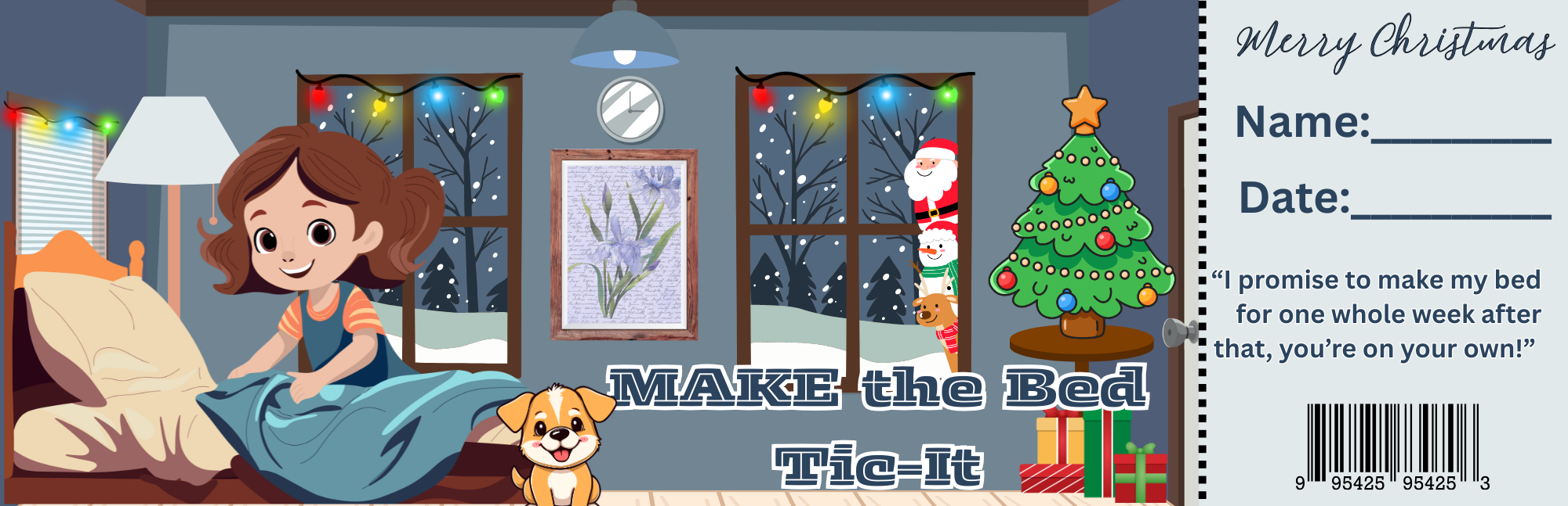 Make Bed Promise Ticket (Tic-It)