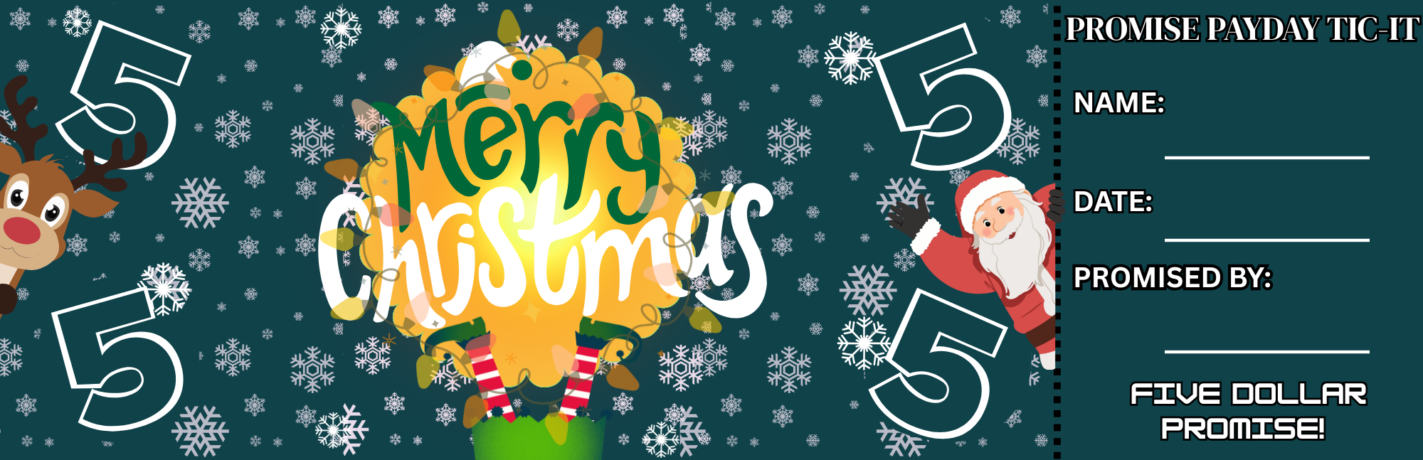 5 Dollar Promise Ticket (Tic-It) 2
