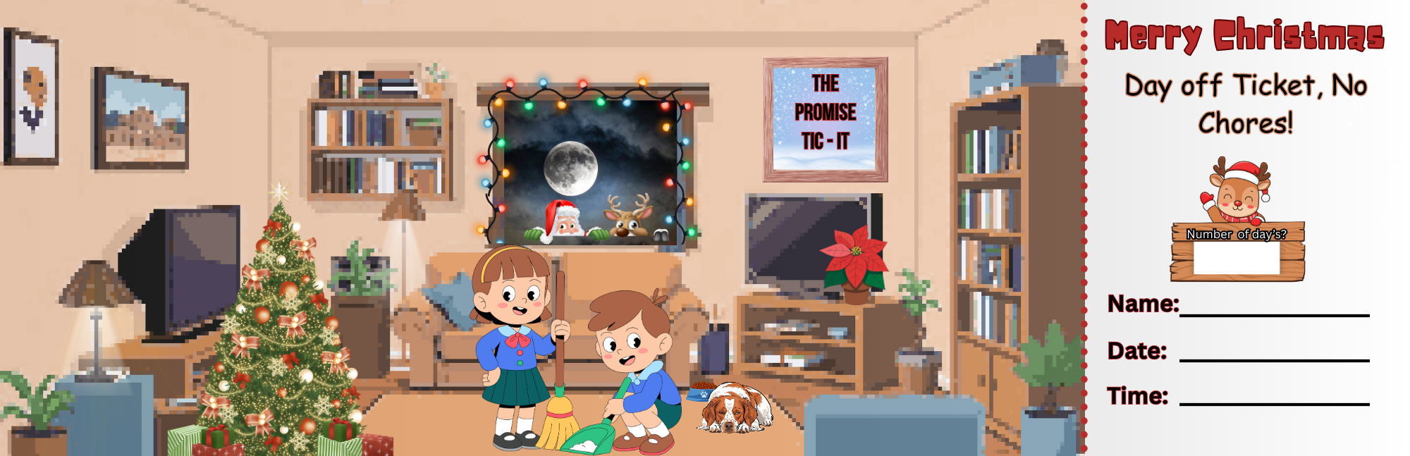 No Chores Promise Tickets (Tic-It)