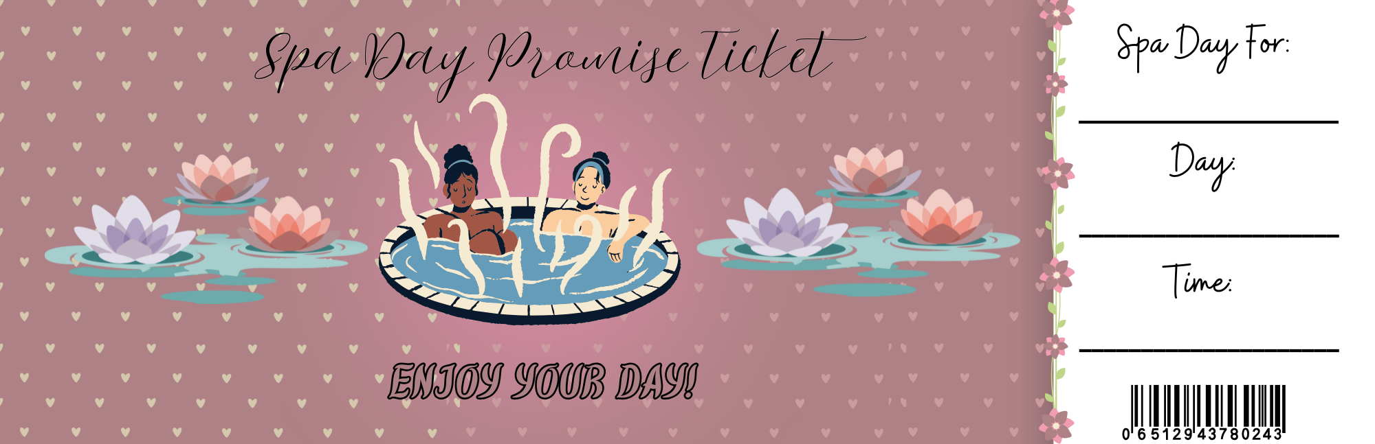 Spa Day Promise Ticket
