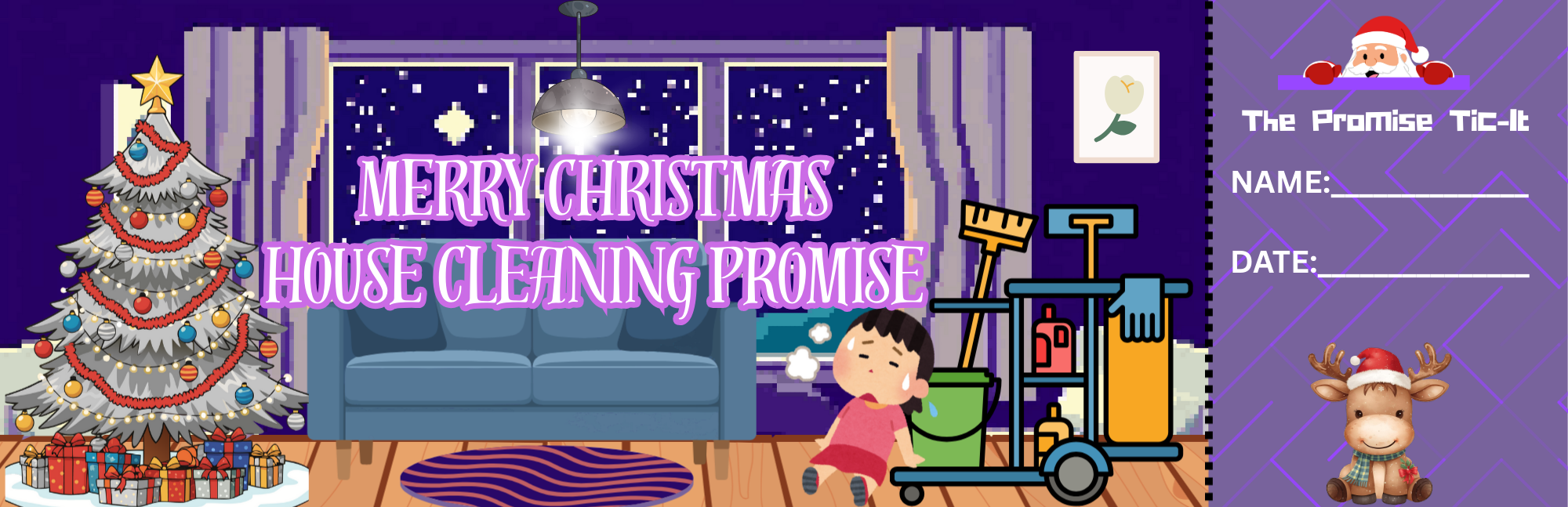 House Cleaning Promise Ticket (Tic-It)