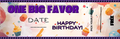 Happy Birthday Favor